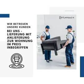 furmeb24 ASPEN U Ecksofa mit Schlaffunktion Bettzeugablage 346x188cm, Sofa U Form, grau - Grau