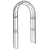 Dehner Rosenbogen Alina, ca. 233 x 132 x 38 cm, Metall, schwarz