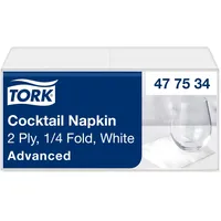 TORK 477534 Cocktailservietten Weiß / Cocktail Serviette in Advanced
