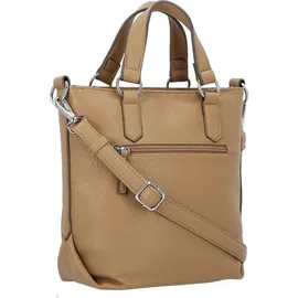Tom Tailor Umhängetasche Olive Zip Shopper S Camel