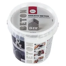 Rayher Kreativ-Beton Modelliermasse 1 kg grau