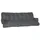Beautissu Bankauflage 180 x 50 x 8 cm grau 2-tlg.