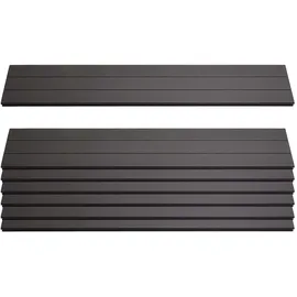 Mendler Windschutz 90 x 100 cm anthrazit WPC 7 St.