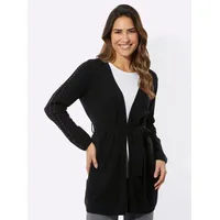 Sieh an! Long-Strickjacke Schwarz 50
