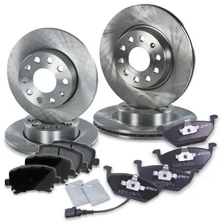 Brembo BREMSSCHEIBEN + BREMSBELÄGE VORNE FÜR VW GOLF PASSAT TOURAN AUDI A3