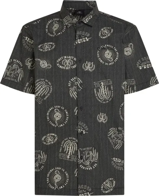 ONEILL PRINT Hemd 2025 black mystical - L