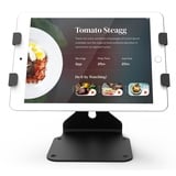 Beelta Swivel Einzelhandel POS Tablet Ständer, Verstellbarer Kiosk Tablet Ständer Kompatibel mit 9.7"-12.9" Mini Air iPad Pro, Desktop Anti-Diebstahl Sicherheit Business Ständer Halterung, Schwarz