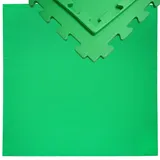 Eyepower 12mm Trainingsmatte mit Rand - 90x90cm Bodenschutz-Matte