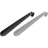 10x Bürstenmann Schuhlöffel, Schuhlöffel, Schwarz, Silber
