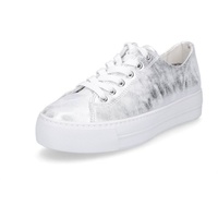 Paul Green Sneaker silber metallic Glattleder