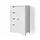 Vicco Bianco Badschrank 55 x 81 cm Weiß MDF/Metall/Massivholz