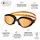 Buddyswim Ozean Schwimmbrille Schwarz-Orange/Orange One Size