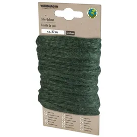 WINDHAGER Jute-Schnur 27 m grün/grau