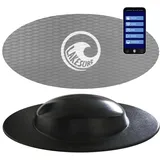 Lakesurf Wakesurf Balance Board + App + Sean Silveira Tutorials (Stahlgrau)
