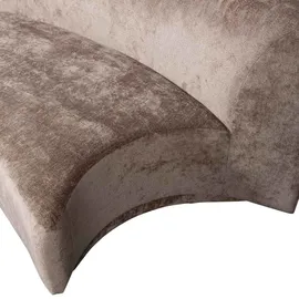 Woood Sofa Popular aus Chenille-Stoff, modernes Design, taupe, bequem gepolstert für 2-3 Personen