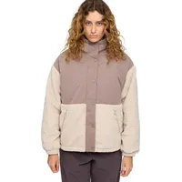 Mazine Fabric Blocking Jacket - Damen Fleecejacke, Größe:L, Farbe:grey brown/natural - L
