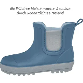 Playshoes Gummistiefel Halbschaft Blau 22