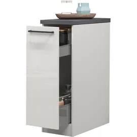 kochstation Apothekerschrank KS-Sole 30 x 60 x 85 cm Weiß