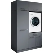laundreezy Mehrzweckschrank-Set 68 x 200 x 118 cm Grau
