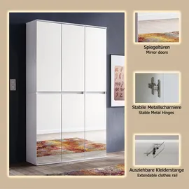 Home Affaire Malcesine Garderobenschrank 111x34x191 weiß