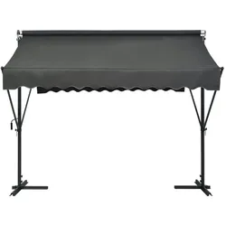 vidaXL Freistehende Markise 300x300 cm Anthrazit