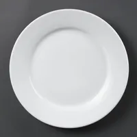 Olympia Teller mit breitem Rand 25 cm 12er Set weiß