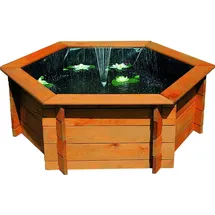 Promadino Sechseck-Hochteich 200cm Solar
