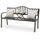 Relaxdays Gartenbank 90 x 150 x 57,5 cm Anthrazit