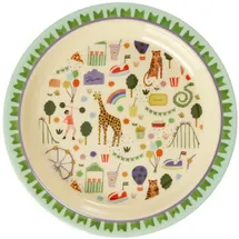 Rice Melamin Kinderteller Teller Ø mint - Fun Fair, Print