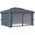 vidaXL Pavillon 4 x 3 m inkl. 4 Seitenteile Anthrazit