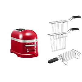 KitchenAid Artisan Toaster 5KMT2204 inkl. Brötchenaufsatz + Sandwichzange liebesapfelrot