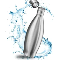 MATE OF STEEL® 100% Plastikfreie 900ml Edelstahl Flasche für Sodastream Crystal - Spülmschinenfeste Trinkflasche Edelstahl für Soda Streaming - Wassersprudler Metall Flaschen