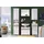 trendteam Mezzo Hochschrank 37 x 182 x 31 cm Weiß Hochglanz/Holz