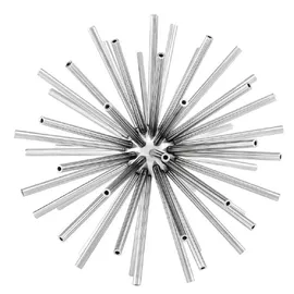 Casa Padrino Luxus Designer Deko Objekte Sterne 3er Set Silber - Moderne Schreibtisch Dekoration