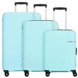American Tourister Liftoff 4 Rollen Kofferset 3-teilig mit Dehnfalte  blau