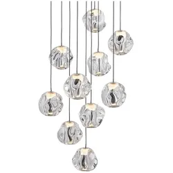 Loom Design - Ice Ball 10 Pendelleuchte Transparent