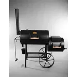 Smoker 16 Zoll aus 5 mm Stahl mit Kochplatte und Aufnahme für Grillspieß BBQ 410