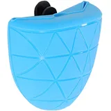 LIONTO Futterbeutel für Hunde aus lebensmittelechtem Silikon, 13x6x11 cm, Leckerlitasche mit überlappender Öffnung & Befestigungsclip, wasserabweisender Snackbeutel, weiches Material, blau