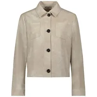 Amber & June Jacke in Leder-Optik, beige 36