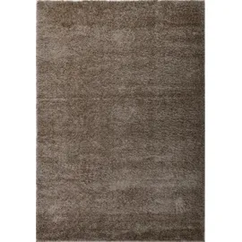 MY HOME Hochflor-Teppich MY HOME "Malin" Gr. 2, beige (sand), B:80cm H:43mm L:150cm, Kunstfaser, Teppiche, Shaggy in Uni-Farben, einfarbig, leicht glänzend, besonders weich