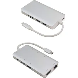 helos Dockingstation USB 3.1 Type-cTM St./HDMI/VGA/USB/LAN/AUDIO/SD Premium - - USB-C 19 Ports),