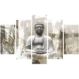 Art for the home - Leinwandbilder Set Buddha Xxl (5 St.) 150x100cm