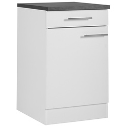 Unterschrank OPTIFIT „Mini“ Schränke Gr. B/H/T: 50 cm x 84,8 cm x 60 cm, 1 St., weiß Unterschränke Breite 50 cm