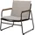 Bloomingville Hampton Loungesessel 71 x 68 x 76 cm Schwarz