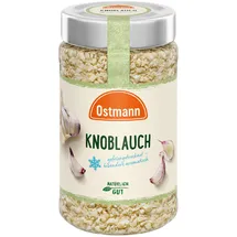 Ostmann Knoblauch gefriergetrocknet und gehackt, im Glas,