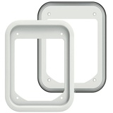 Cat Mate Katzenklappen-Adapter-Set für UPVC/Metalltüren, einfache Montage, schnelle Installation, langlebig, praktisch, weißes UPVC/Metall-Türadapter-Set, 387