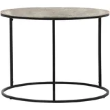 Mirrors and More Patty rund Metall Schwarz Silber, Höhe 46cm