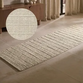 Ted Baker Parker Wollteppich 80 x 250 cm Weiß