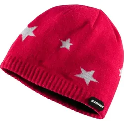 ZIENER Kinder Mütze Issy, Pink-Weiß, XS