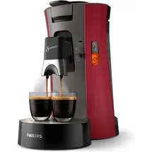 Philips Senseo Select CSA240/91 dunkelrot/grau